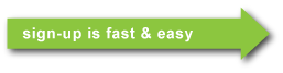 sign-up is fast and easy